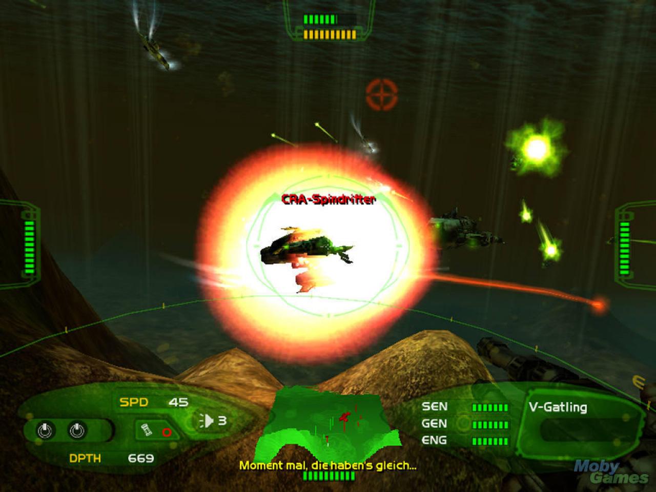 [15/08/2008] Aquanox, 2001 - Ist ja eigentlich unter Wasser, zählt aber trotzdem dazu. Außerdem: Massives Krass Graphics Engine war damals wirklich Krass. Runterklappende Kinnladen inklusive.