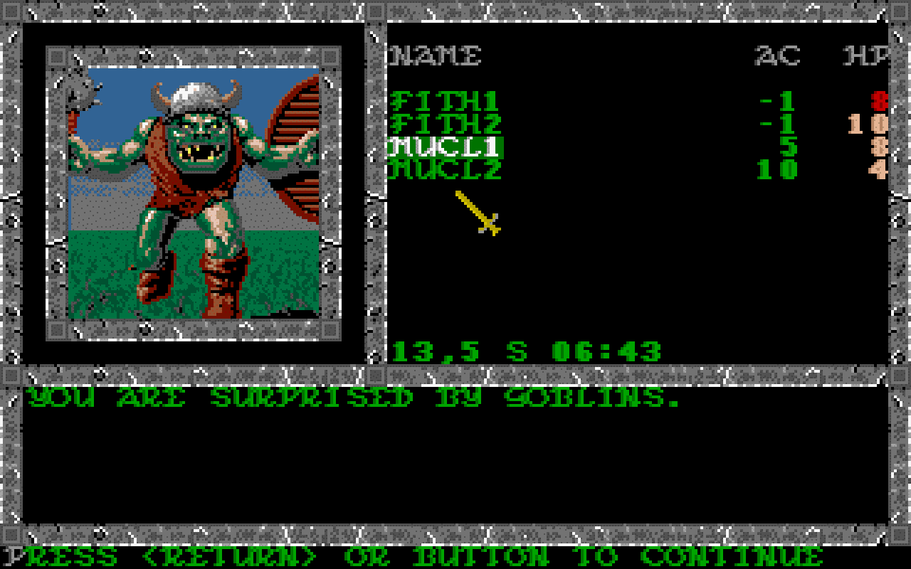 [11/08/2008] Pool_of_Radiance 1988 (Bild: Mobygames)