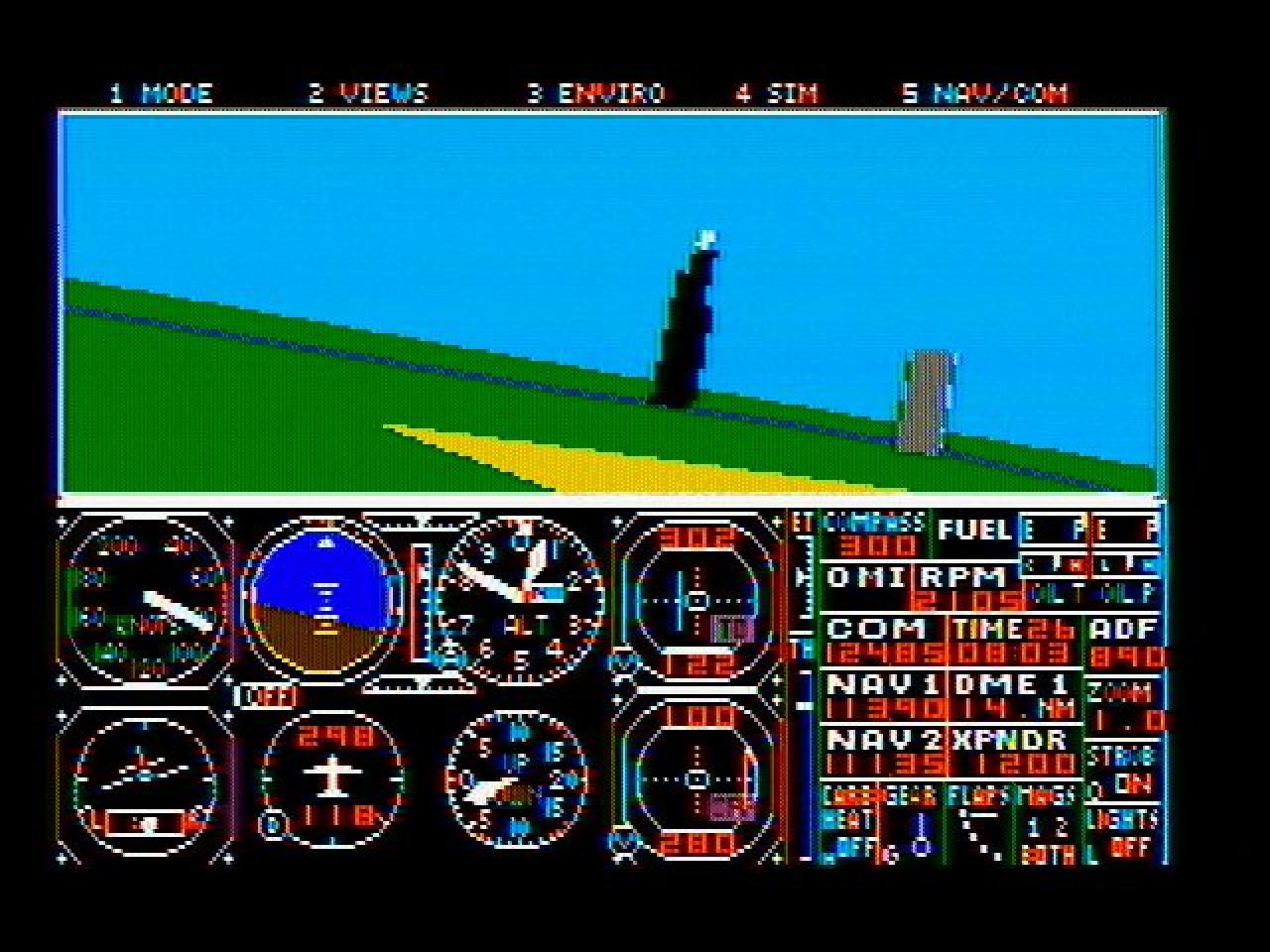 [11/09/2008] 1988: Microsoft Flight Simulator 3 (Eigentlich gilt die ganze Flight Simulator-Reihe als Schrecken der Spiele-PCs. Selbst der jüngste Spross, der Flight Sim X, forderte die Hardware aufs Äußerste)
