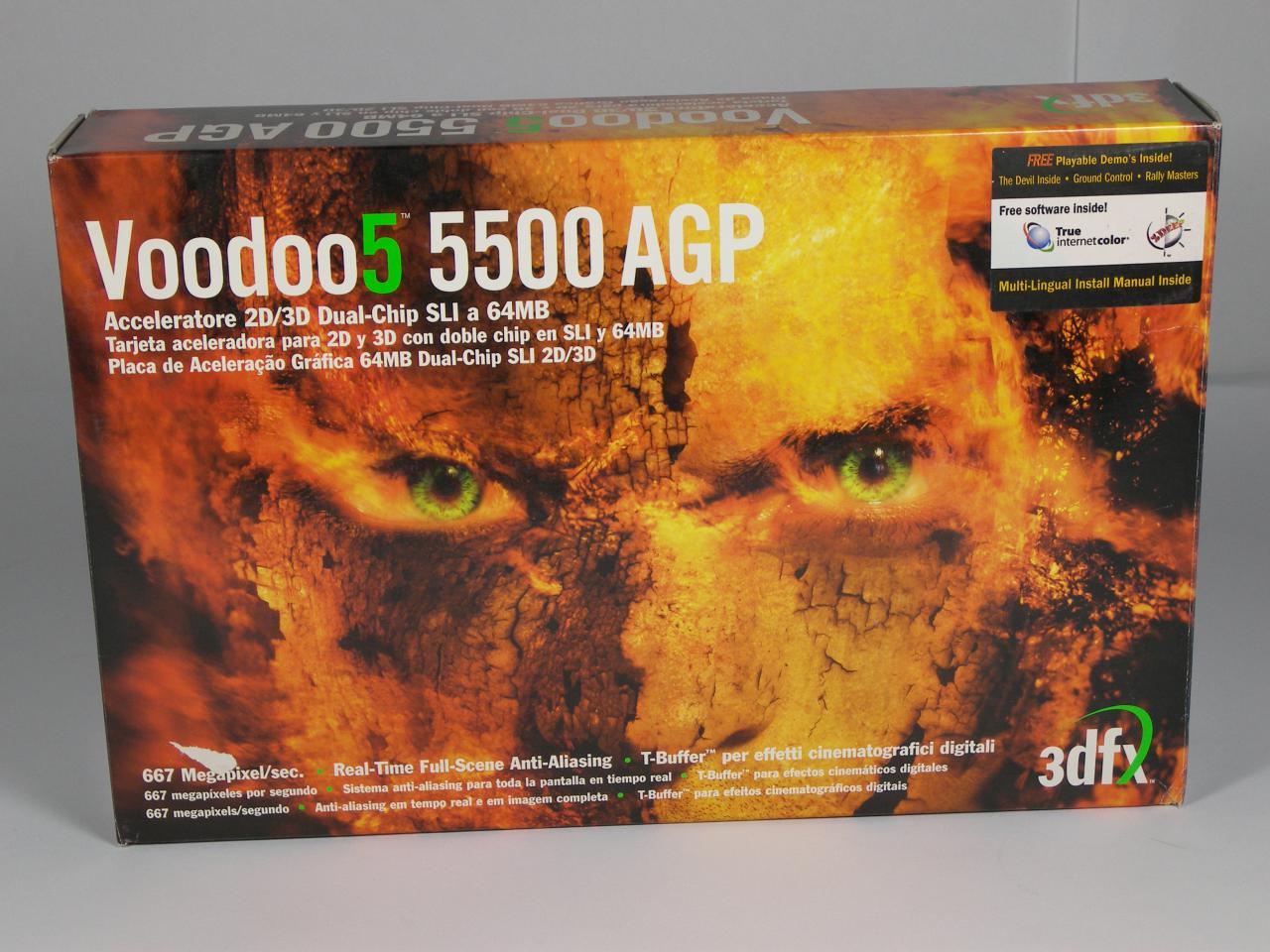 [03/09/2008] 3dfx Voodoo 5 5500 PCI: Auch die Vodoo 5500 wird nicht mehr unterstützt.