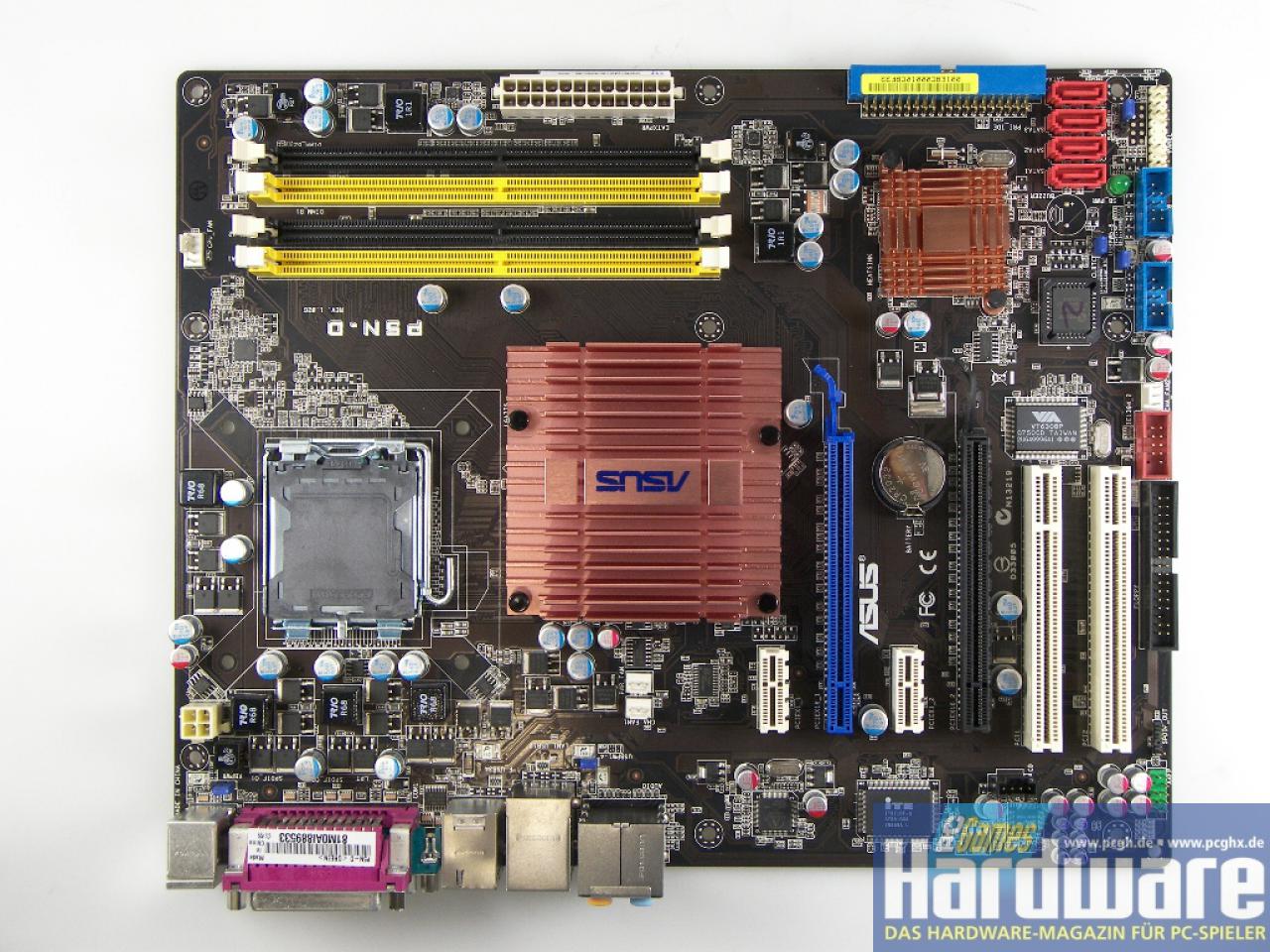 [01/09/2008] Nforce 750i SLI: Asus P5N-D (Bild: PCGH)