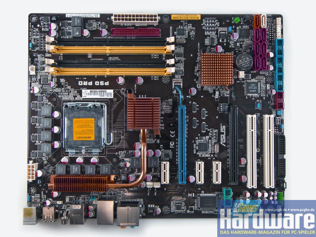 [01/09/2008] P45: Asus P5Q Pro (Bild: PCGH)