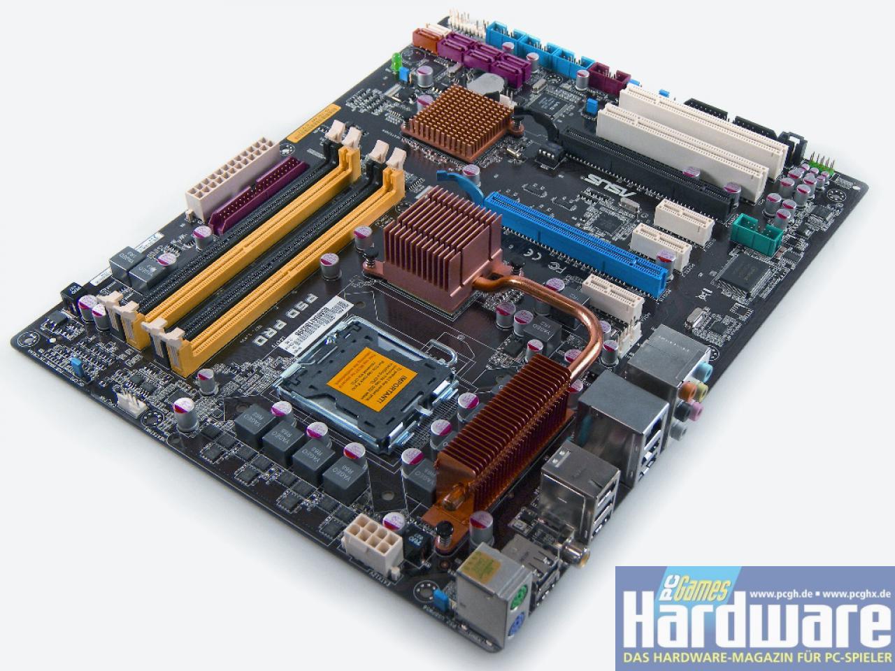 [01/09/2008] P45: Asus P5Q Pro (Bild: PCGH)