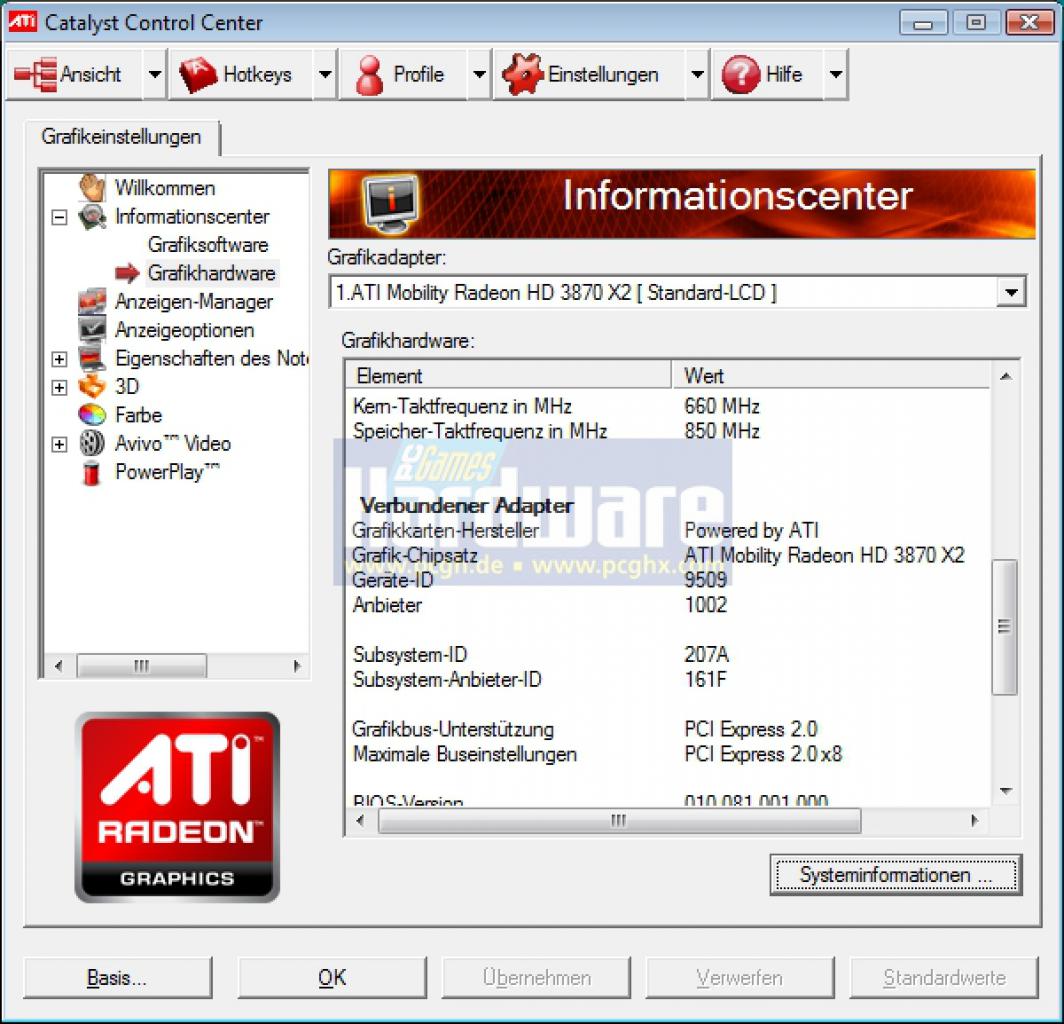 [04/09/2008] Cyber-System CX17: die Radeon Mobility HD 3870 X2 (Bild: PCGH)