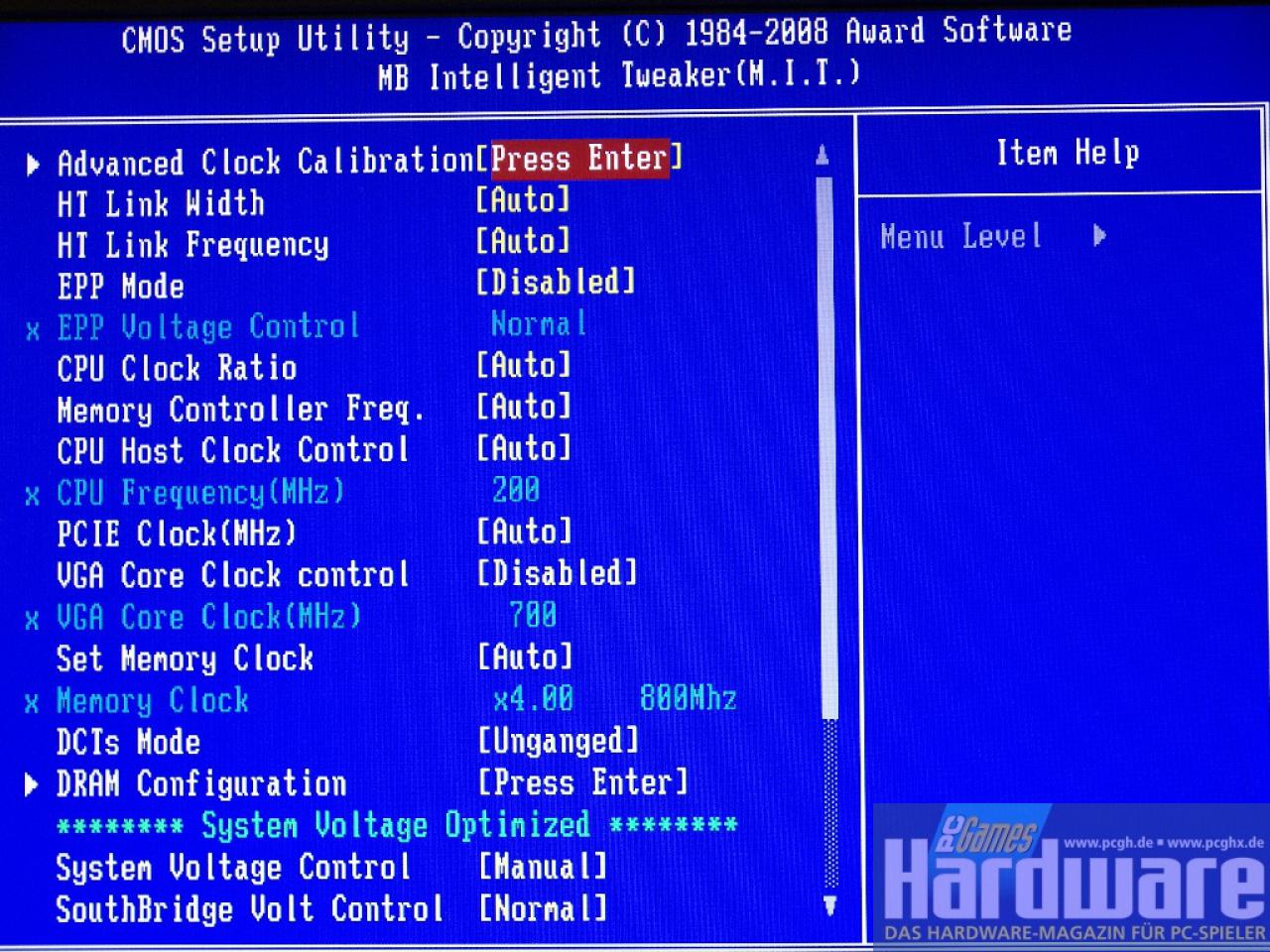 [10/09/2008] Gigabyte MA790GP-DS4H - Auslieferungs-BIOS F1 (Bild: PCGH)