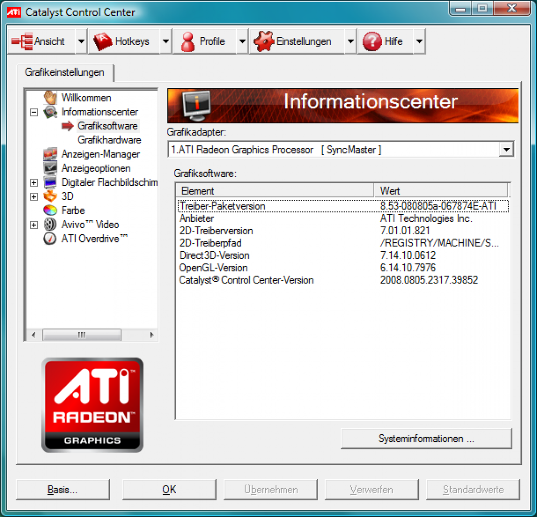[09/09/2008] Der von AMD zum Test zur Verfügung gestellte Beta-Catalyst 8.53 vom 05. August unterstützt die HD 4670.