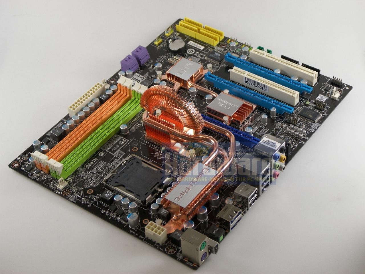 [12/09/2008] MSI P7N SLI Platinum: Nforce-750i-SLI-Chipsatz, 100 Euro (Bild: PCGH)