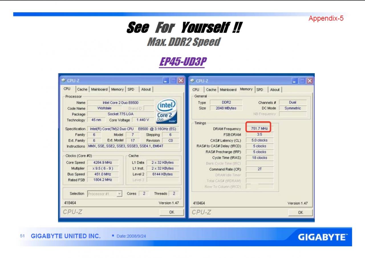 [24/09/2008] Bild aus Gigabytes Präsentation zu Ultra Durable 3 (Bild: Gigabyte)