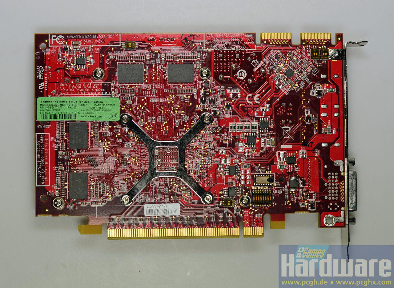 [09/09/2008] Radeon HD 4670 im Referenzdesign und PCGH-Test: Rückseite