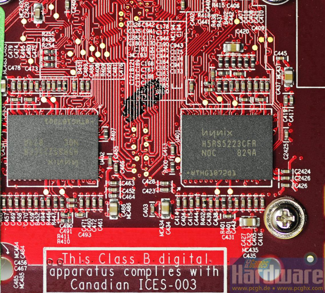 [09/09/2008] Radeon HD 4670 bestückt mit 512 MiByte GDDR3-Speicher von Hynix.