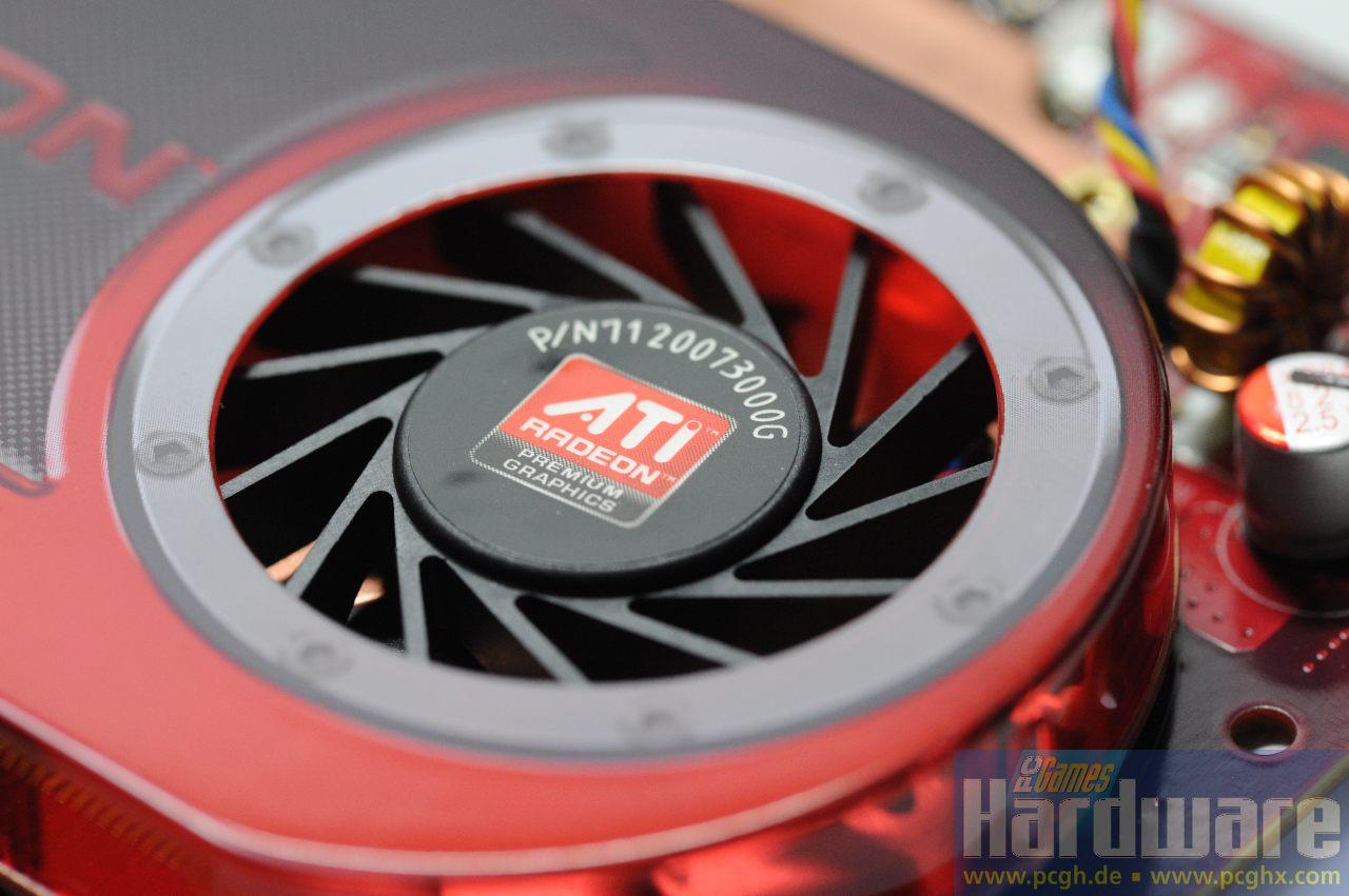 [09/09/2008] Der 50-Millimeter-Lüfter hält die Radeon HD 4670 mit Mühe auf Temperatur