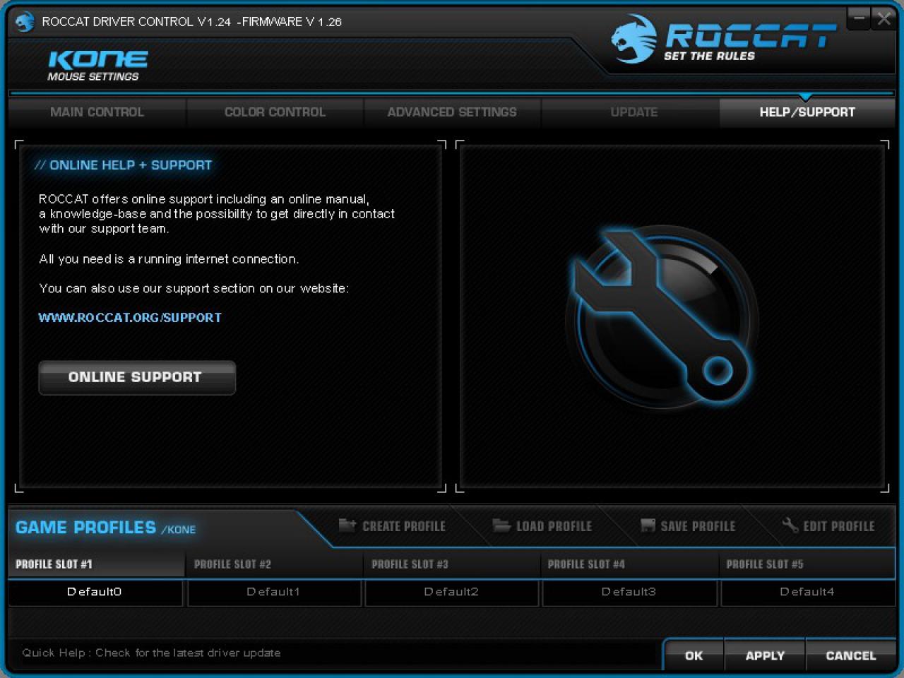[02/09/2008] Roccat Kone - Treibereinstellungen