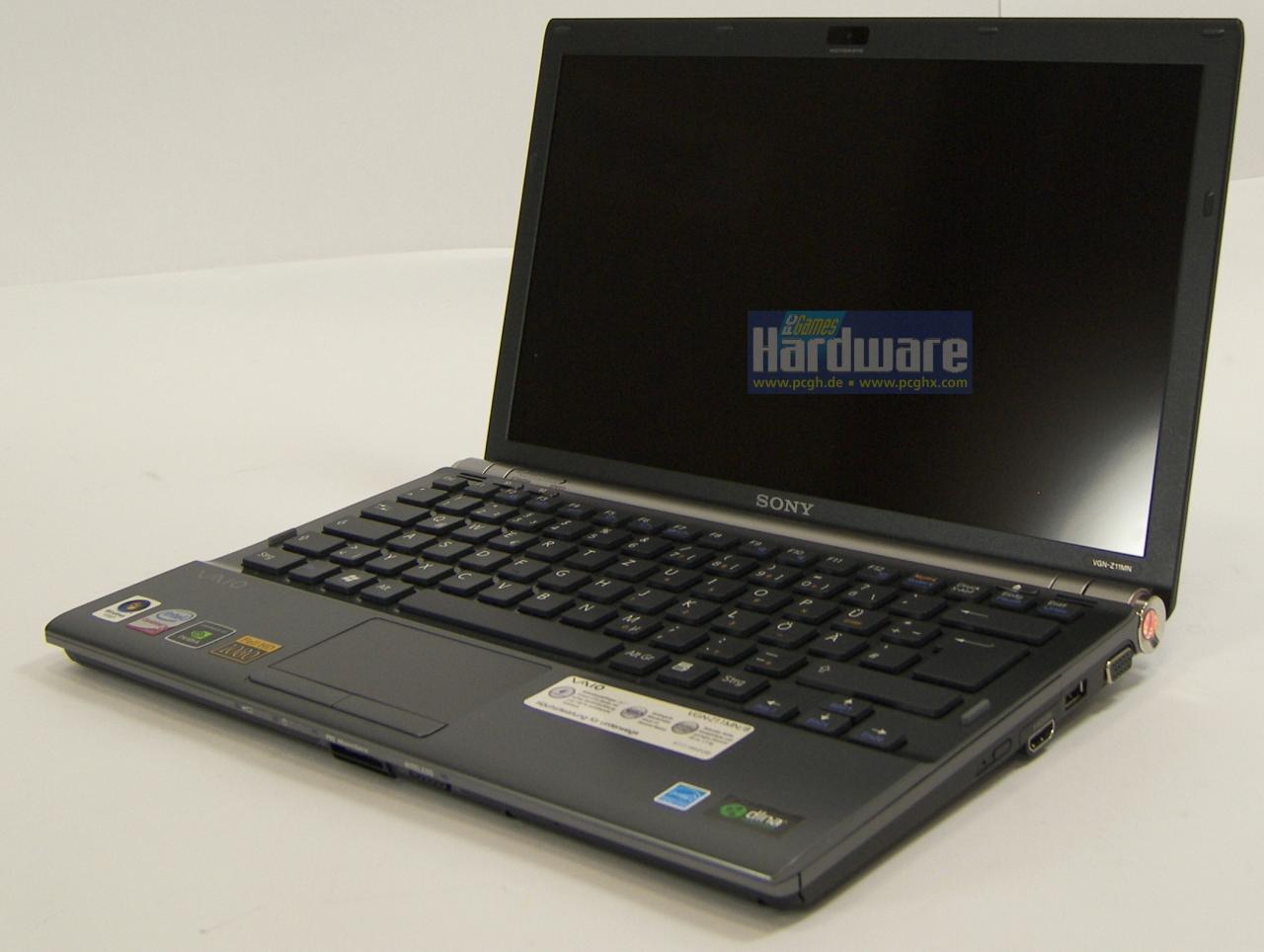 [12/09/2008] Das Sony Vaio VGN-Z11MN/B unterstützt Nvidias Hybrid-Graphics. (Bild: PCGH)