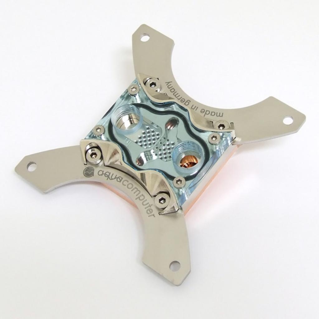 [20/10/2008] Dank Umrüst-Kit passt der Cuplex XT di auch auf Intels Sockel LGA 1336. (Bild: Aqua-Computer)