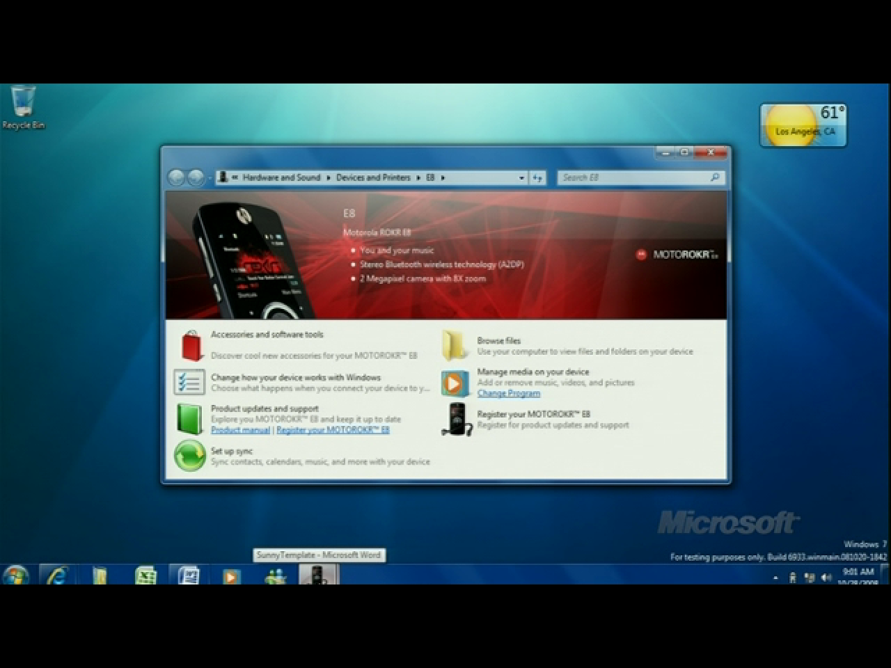 [29/10/2008] Windows 7: Die neue Oberfläche