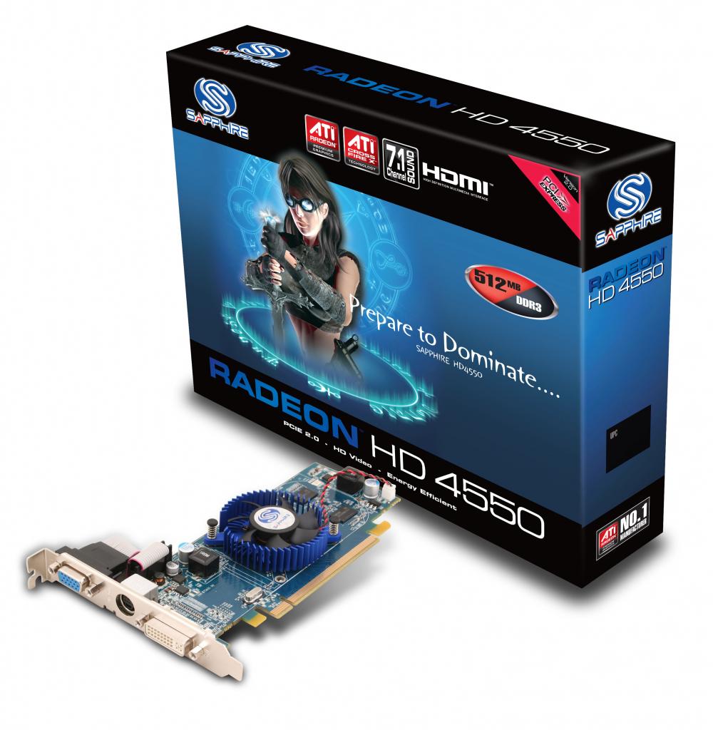 [02/10/2008] Sapphire Radeon HD 4550 (Bild: Sapphire)