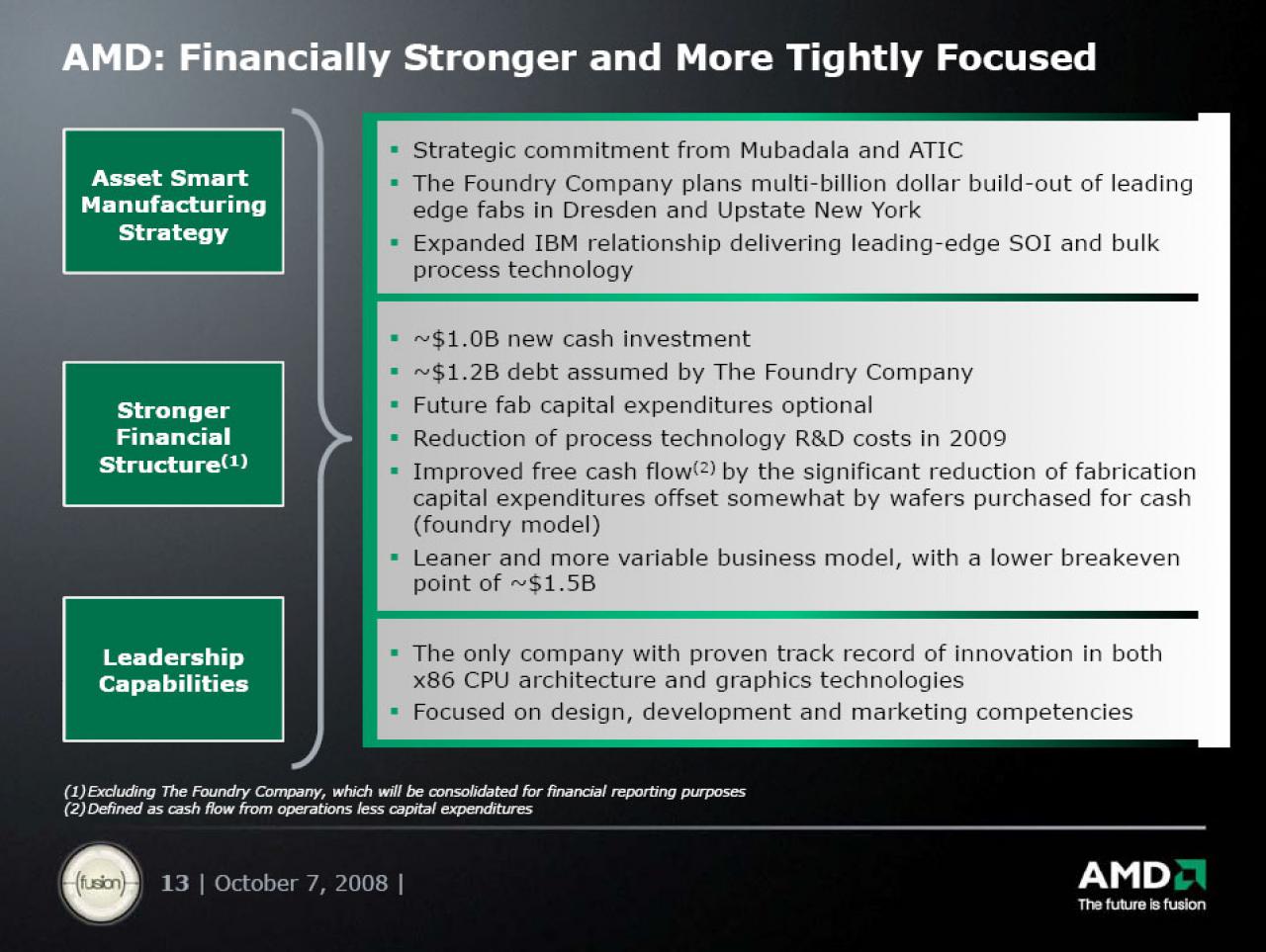 [07/10/2008] AMD: Präsentation zur Foundry Company