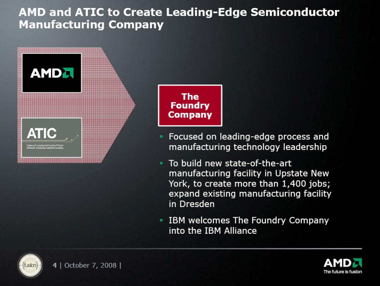 [07/10/2008] AMD: Präsentation zur Foundry Company