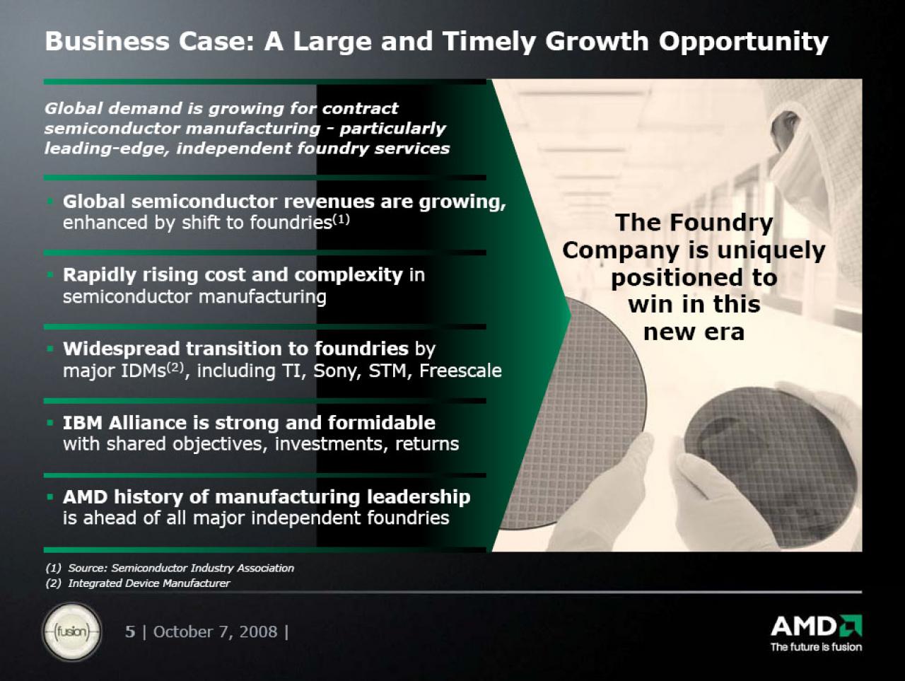 [07/10/2008] AMD: Präsentation zur Foundry Company