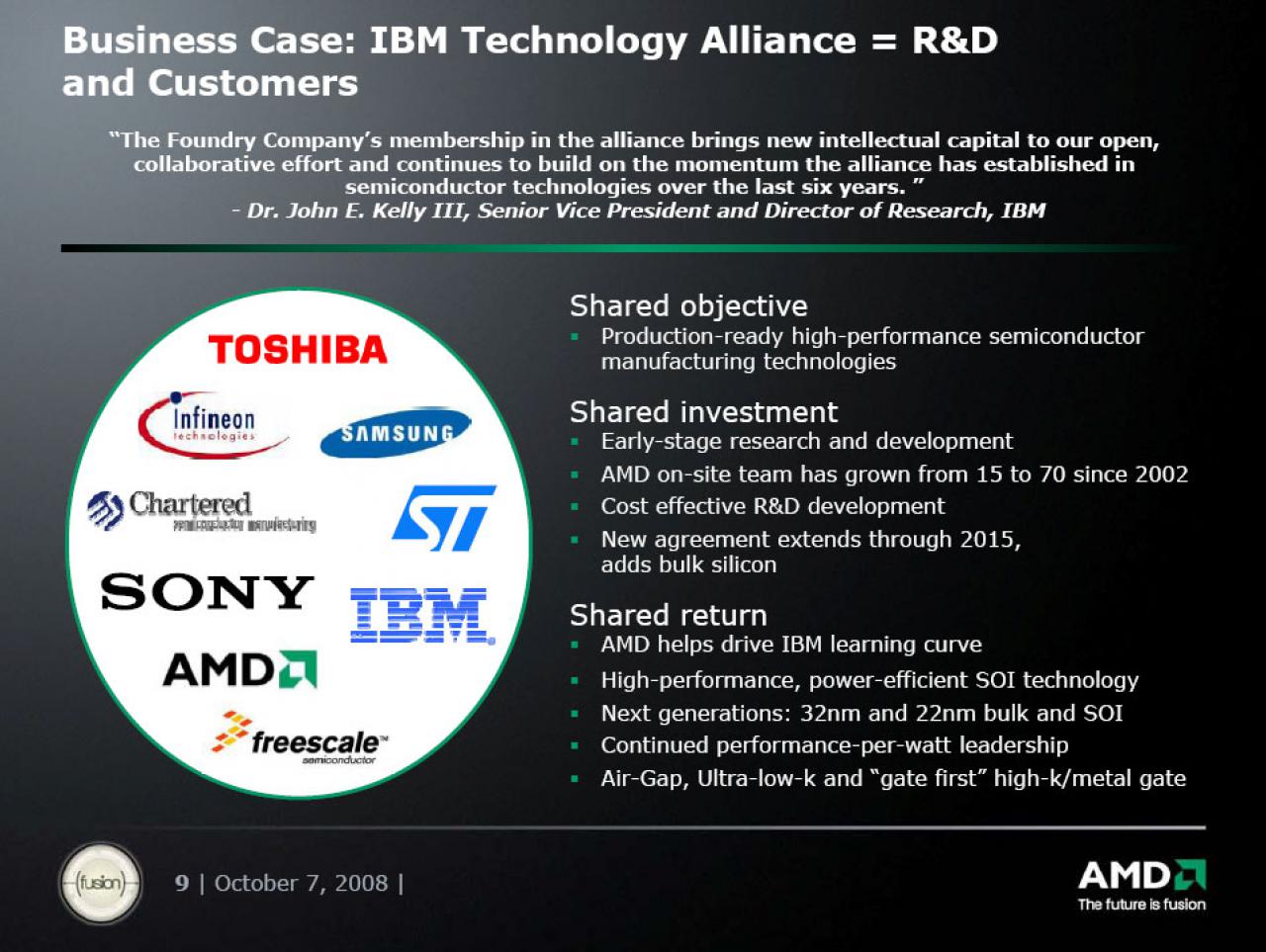 [07/10/2008] AMD: Präsentation zur Foundry Company