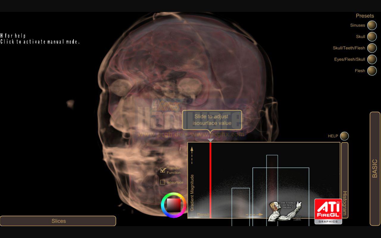 [29/10/2008] ATI FireGL™ V8600 PCI-Express Real-Time Demos (Bild: PCGH)