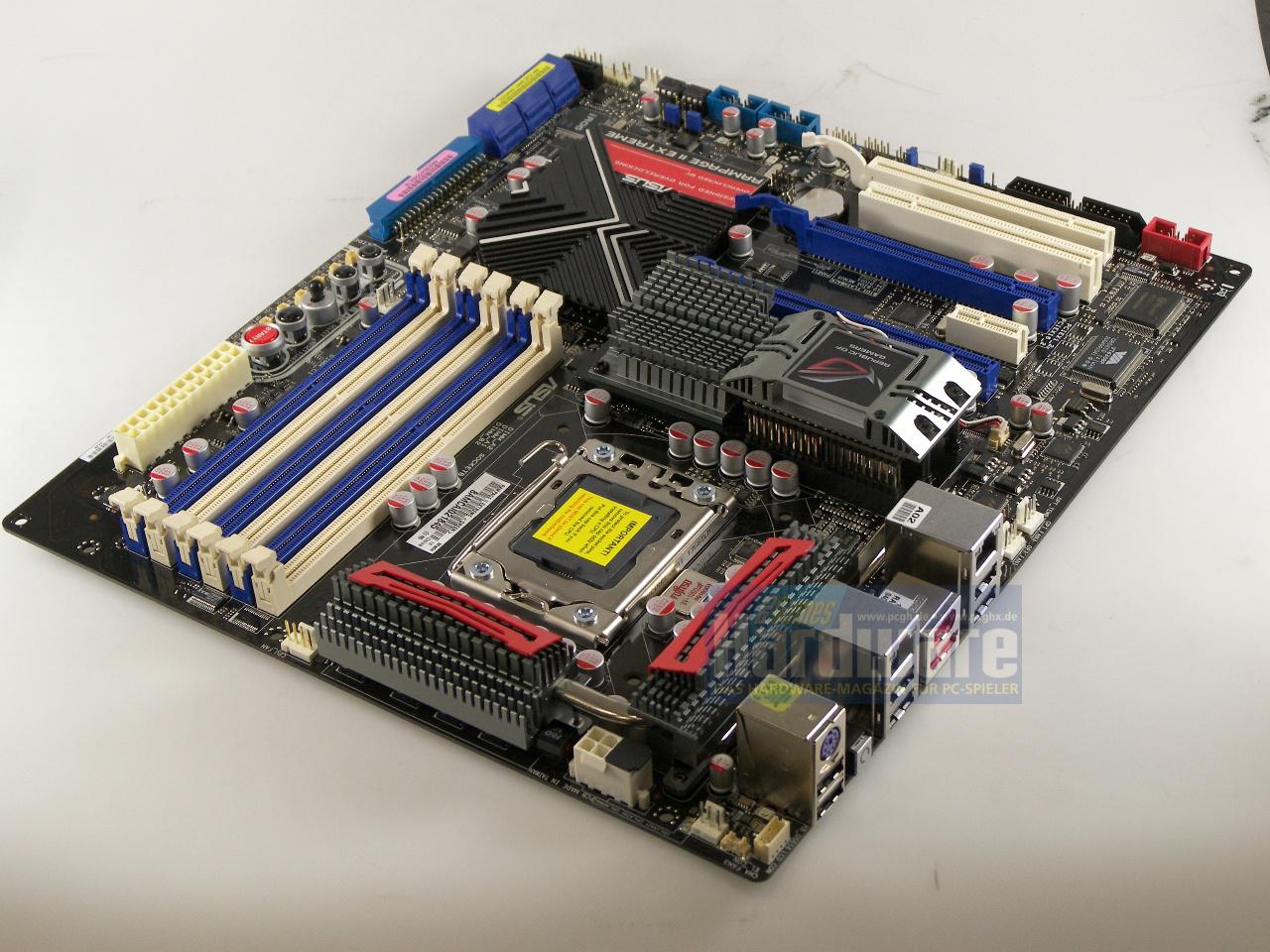[30/10/2008] Asus Rampage II Extreme (Bild: PCGH)
