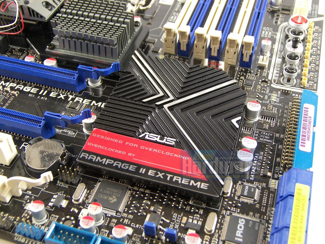 [30/10/2008] Asus Rampage II Extreme (Bild: PCGH)