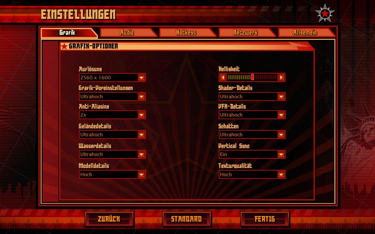 [30/10/2008] Command and Conquer - Alarmstufe Rot 3: Das Grafikmenü