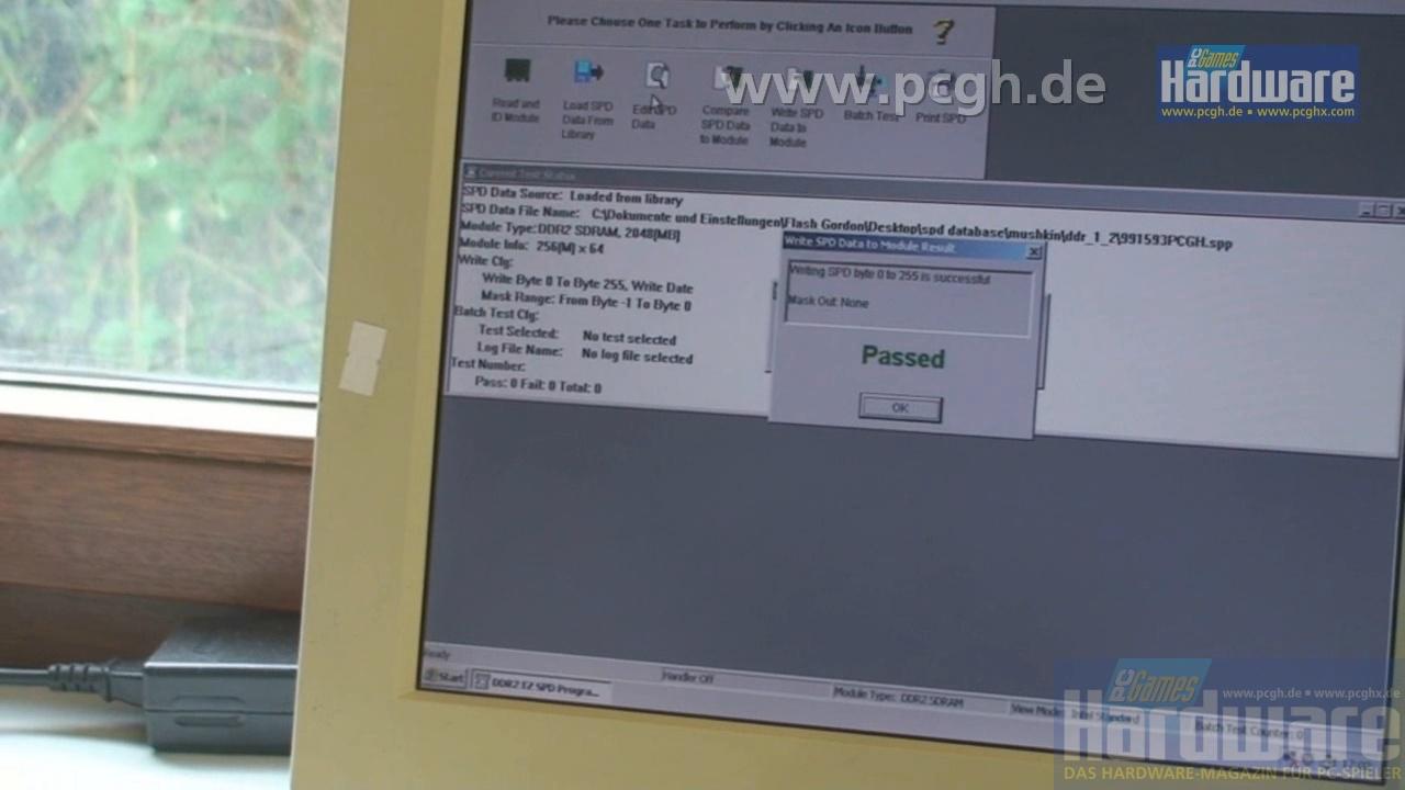 [12/10/2008] Ein erfolgreicher SPD-Schreibvorgang. (Bild: PCGH)