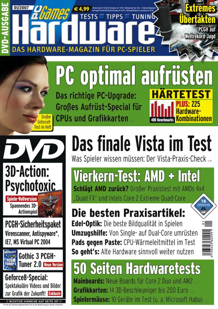 [22/10/2008] Titelseite der PCGH 01/2007
