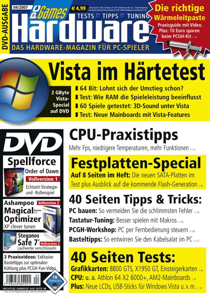 [22/10/2008] Titelseite der PCGH 04/2007