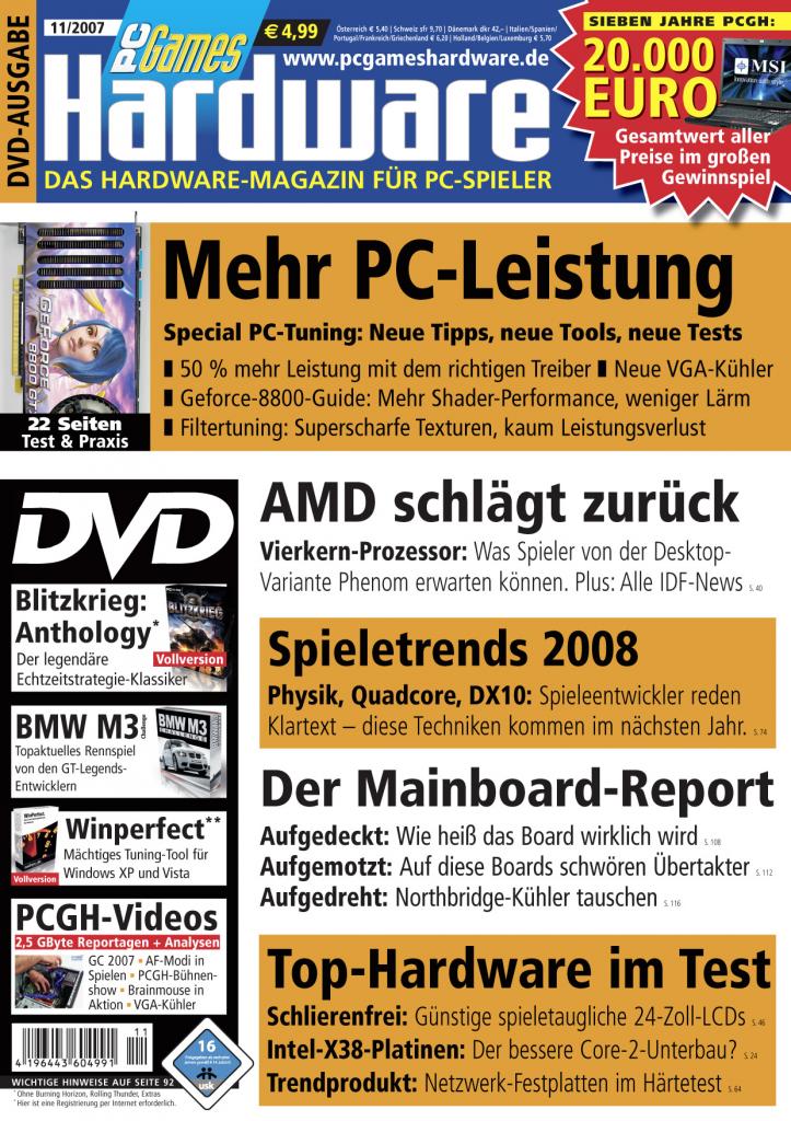 [22/10/2008] Titelseite der PCGH 11/2007