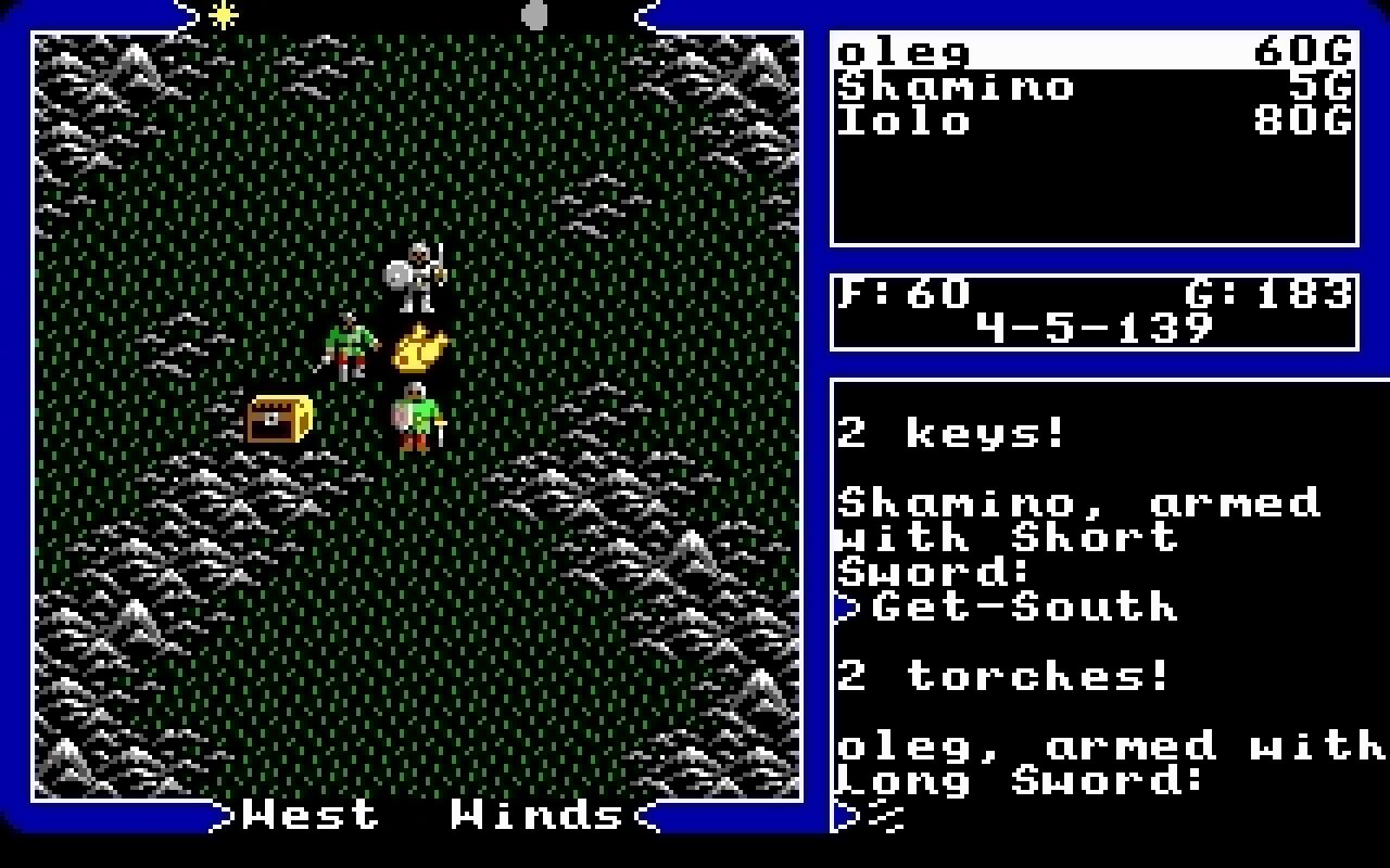 [30/10/2008] Die besten Fantasy-Spiele für den PC aus drei Jahrzenten (Teil 1: Die Achtziger): Ultima 5 - Warriors of Destiny, 1988 (Bild: Mobygames.com)
