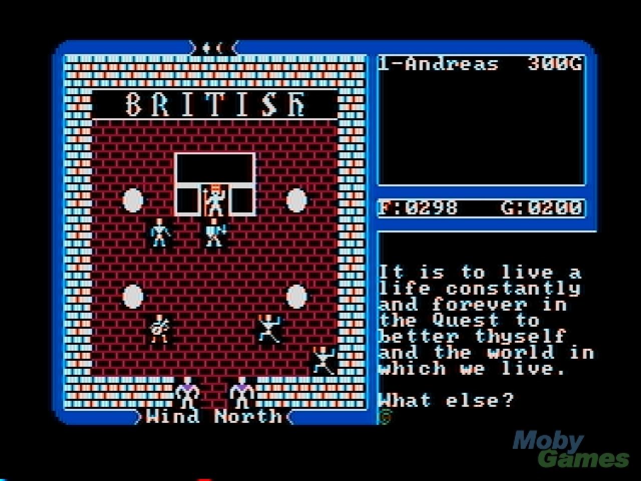 [30/10/2008] Die besten Fantasy-Spiele für den PC aus drei Jahrzenten (Teil 1: Die Achtziger): Ultima 4 - Quest of the Avatar, 1985 (Bild: Mobygames.com)