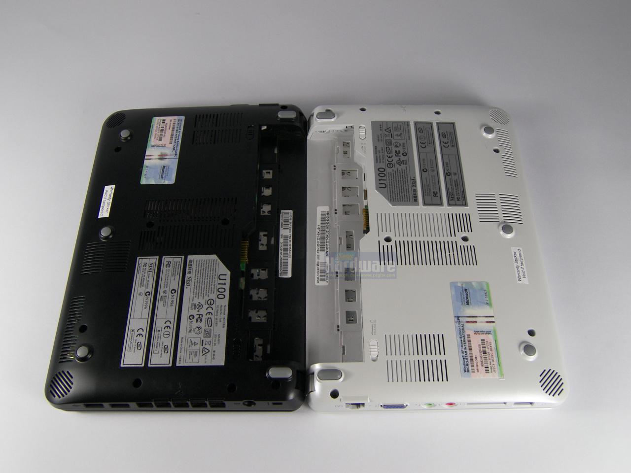 [08/10/2008] MSI Wind U100 vs. U100 Luxury (Bild: PCGH)