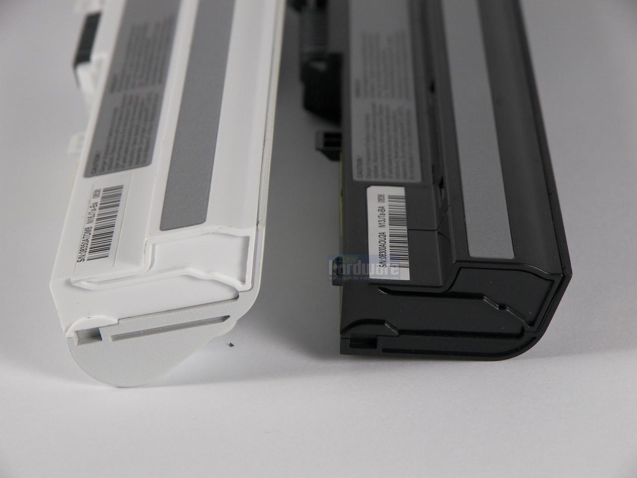 [08/10/2008] Der Akku des MSI Wind U100 vs. U100 Luxury (Bild: PCGH)