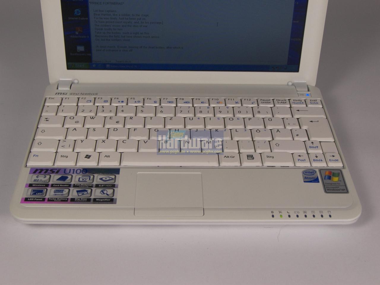 [08/10/2008] MSI Wind U100 Luxury (Bild: PCGH)
