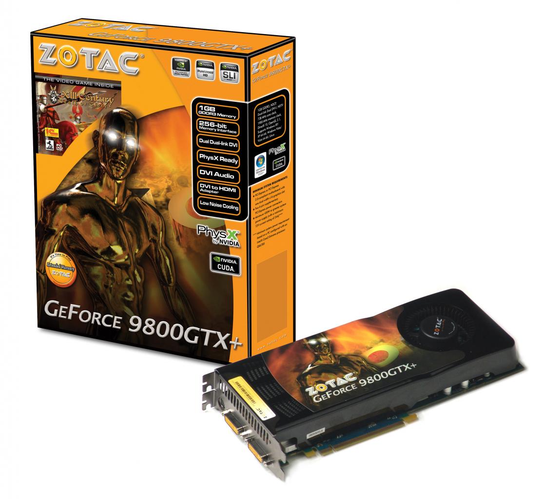 [28/10/2008] Zotac: Geforce 9800GTX+ mit 1GiByte Speicher