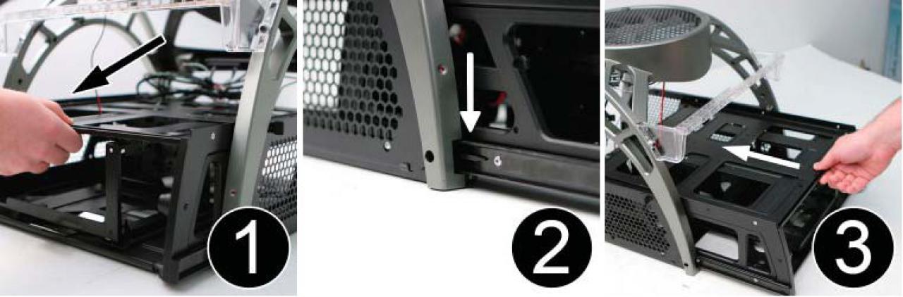 [14/10/2008] Antec Skeleton - Ausbau Mainboardfach (Bild: Antec)
