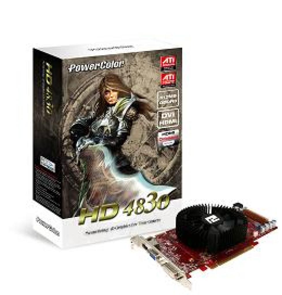 [24/10/2008] Powercolor spendiert der Radeon HD 4830 ab Werk ein eigenes Kühlkonzept (Bild: Powercolor)