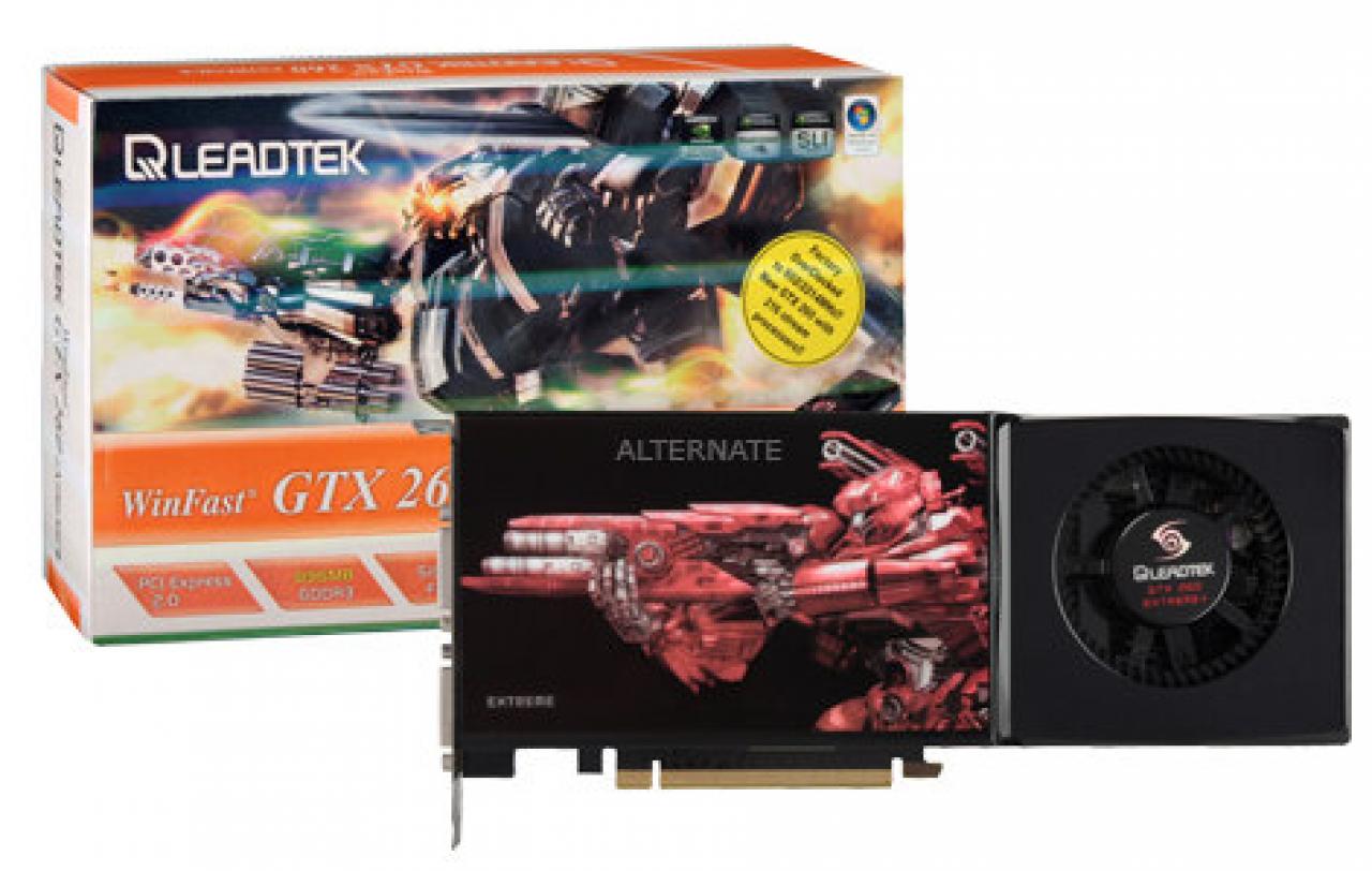 [20/11/2008] Alternate bietet die Geforce GTX 260+ von Leadtek für rund 250 Euro an.