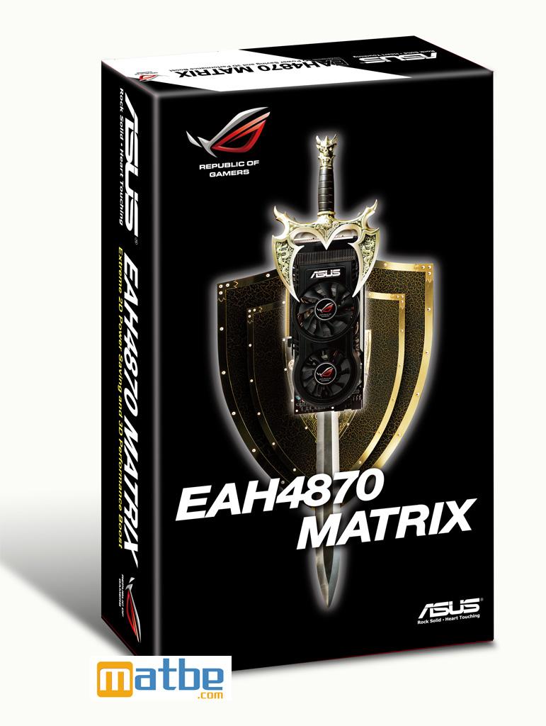 [22/11/2008] Die EAH4870 Matrix/HTDI/512 setz auf Schwarz. (Bild: matbe.com]
