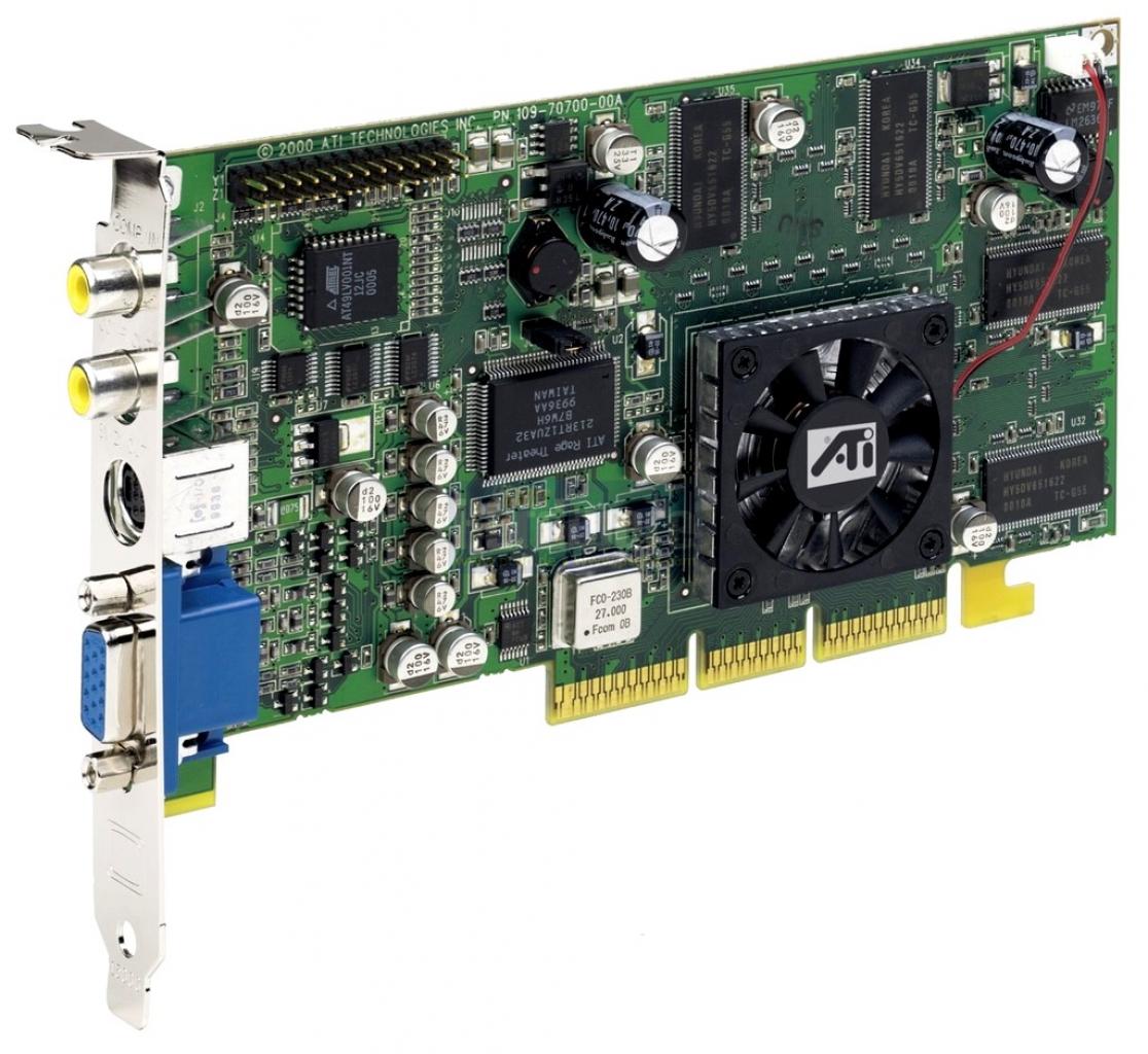 [27/11/2008] Radeon (2000): Mit Charisma-Engine (Hardware-TnL-Einheit) und Pixel-Tapestry, dazu das Effizienzpaket Hyper-Z und bis zu 64 MiByte DDR-RAM. Vor allem in 32 Bit und hohen Auflösungen deutlich mehr Leistung als die meist nur mit 32 MiByte ausgestattete Geforce 2 GTS. Der Chip unterstützt zudem anisotrope Texturfilterung bis 16:1.