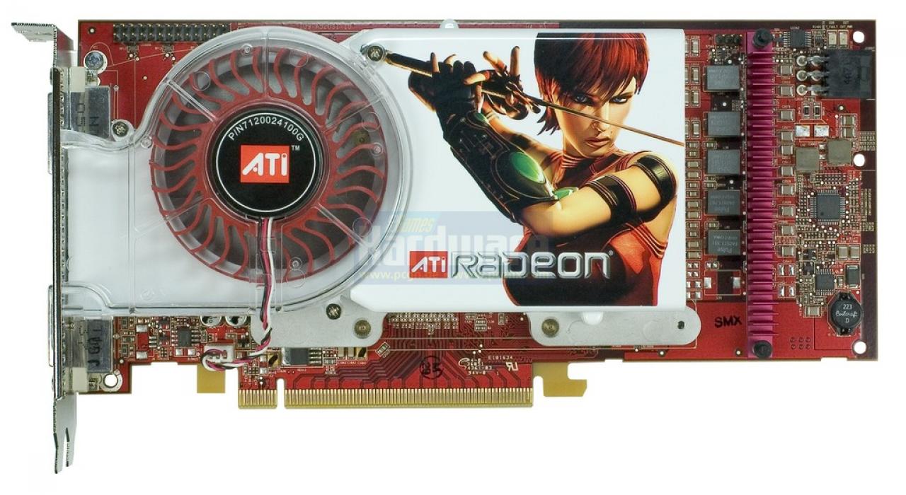 [27/11/2008] Radeon X1800 XT (2005): R520-GPU, radikale Weiterentwicklung der bisherigen Ati-Chips. Erstmals Shader-Modell-3 (