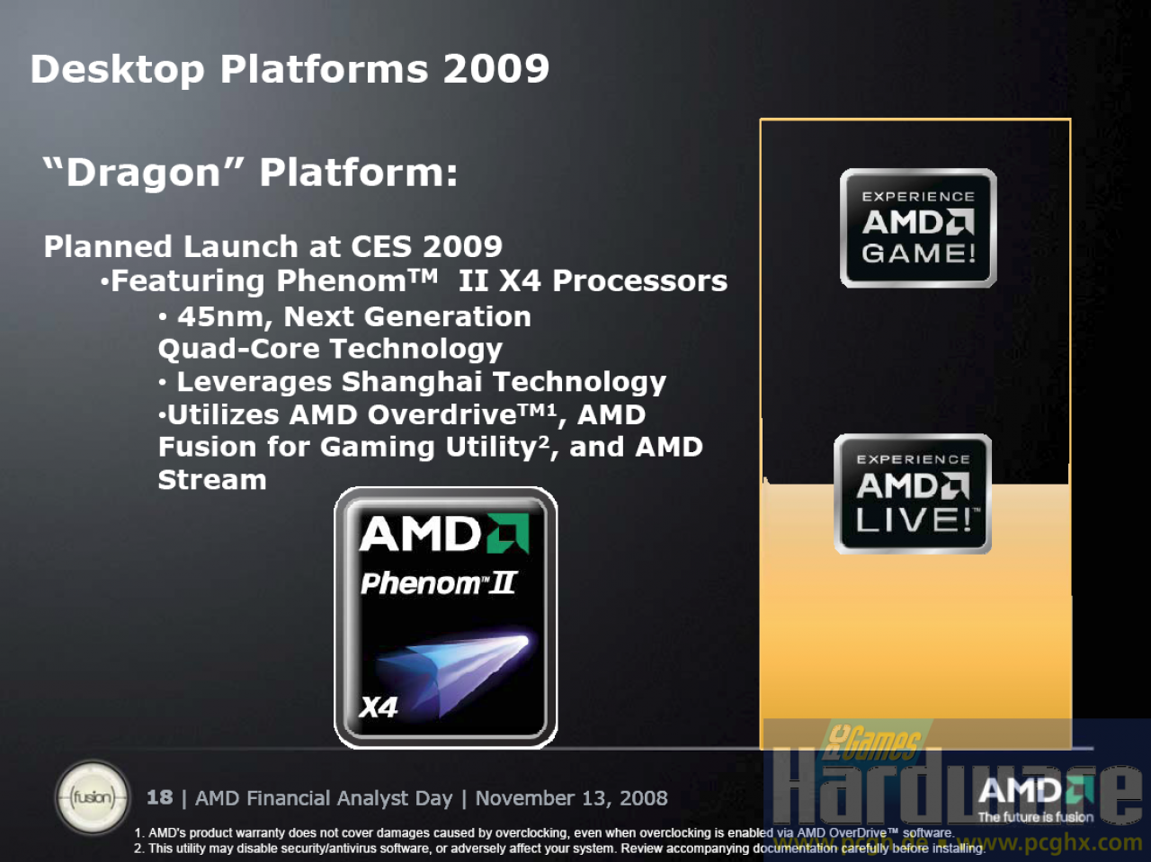 [13/11/2008] AMD: Phenom II X4 soll zur CES launchen
