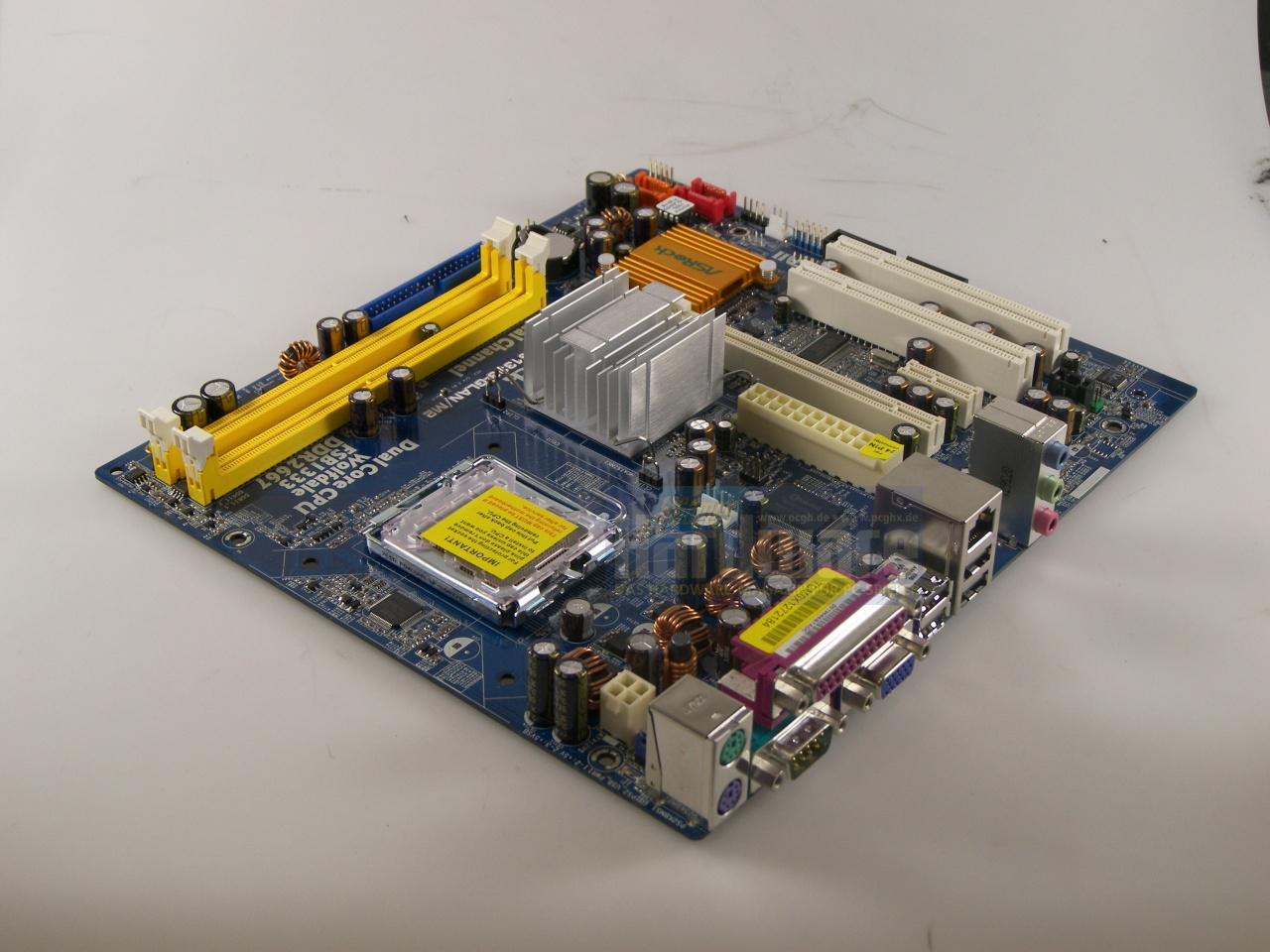 [06/11/2008] Asrock Wolfdale1333GLANM2, Chipsatz: 945GC (Bild: PCGH)