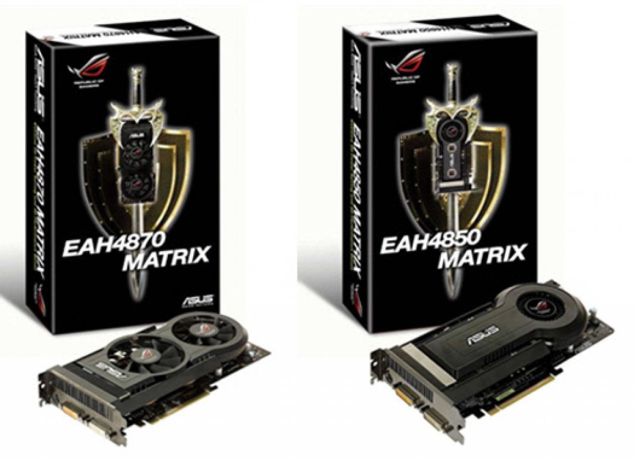 [24/11/2008] Asus EAH4870 Matrix/HTDI/512MD5 und Asus EAH4850 Matrix/HTDI/512M (Bild: Tcmagazine)