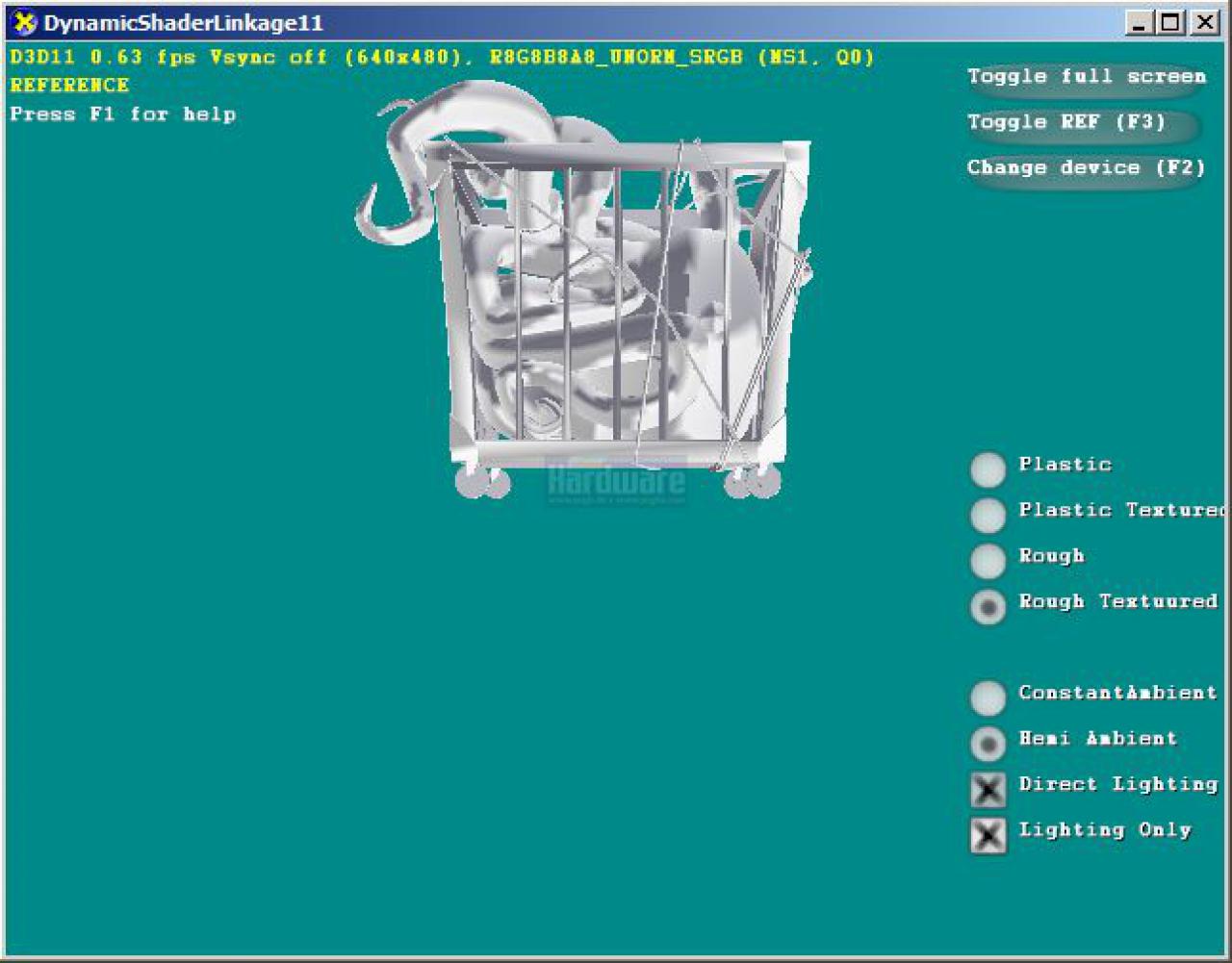[06/11/2008] Direct X 11 Sample: Dynamic Shader Linkage (D3D11 und Shader Model 5 erlauben dynamische Verlinkungen von Shadern, um den Verwaltungsaufwand für die Vielzahl von Shader-Permutationen in erträglichem Rahmen zu halten).