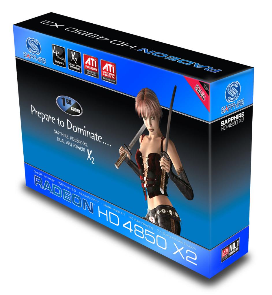 [03/11/2008] Sapphire Radeon HD 4850 X2: die Retail-Packung