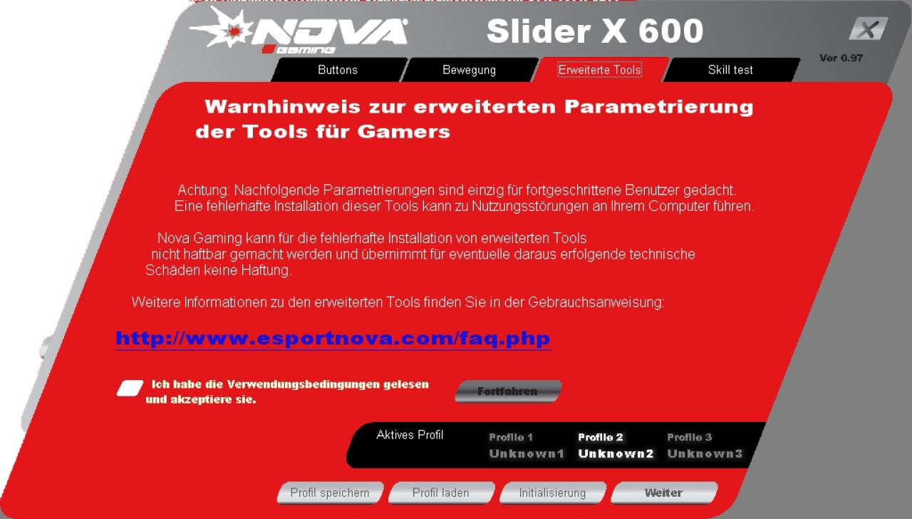 [25/11/2008] Die Software der Nova Slider X 600 (10)